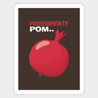 Pomegranate Pom Sticker